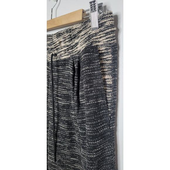 H&M Textured Jogger Sweatpants Womens Small Two Toned Beige Black Lounge Ladies - Picture 9 of 9